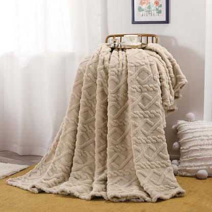 Cozy Cloud Haven Fleece Throw Blanket for Warmth & Comfort