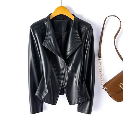 Veronica | Women’s Vegan Leather Moto Coat