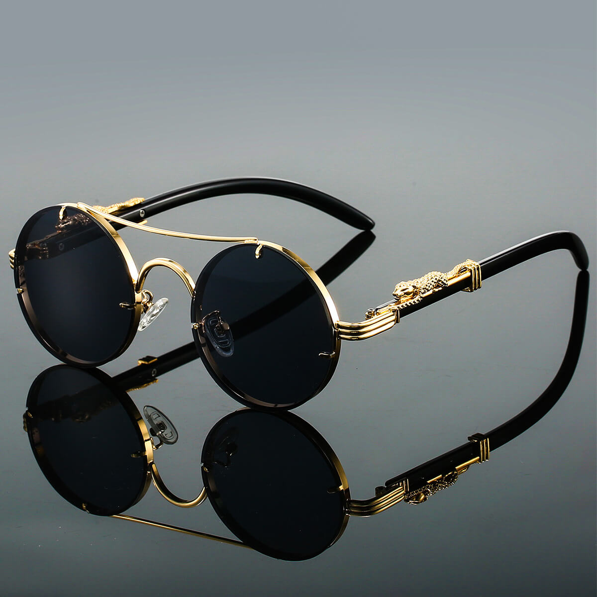 | Panthera Women’s Retro Round Sunglasses