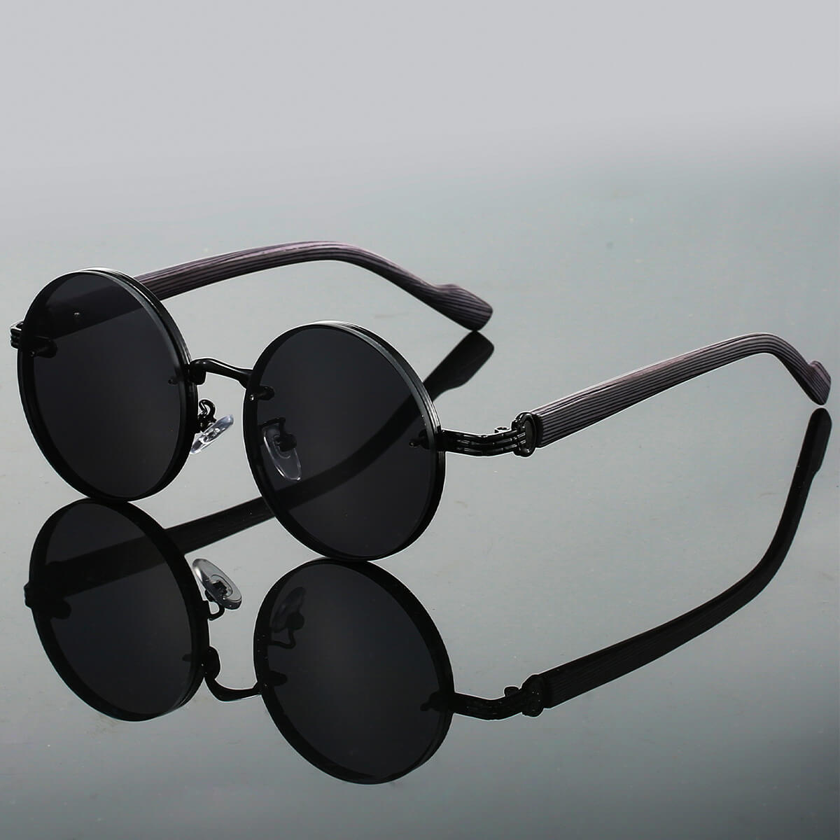 | Torvane Men’s Round Metal Sunglasses
