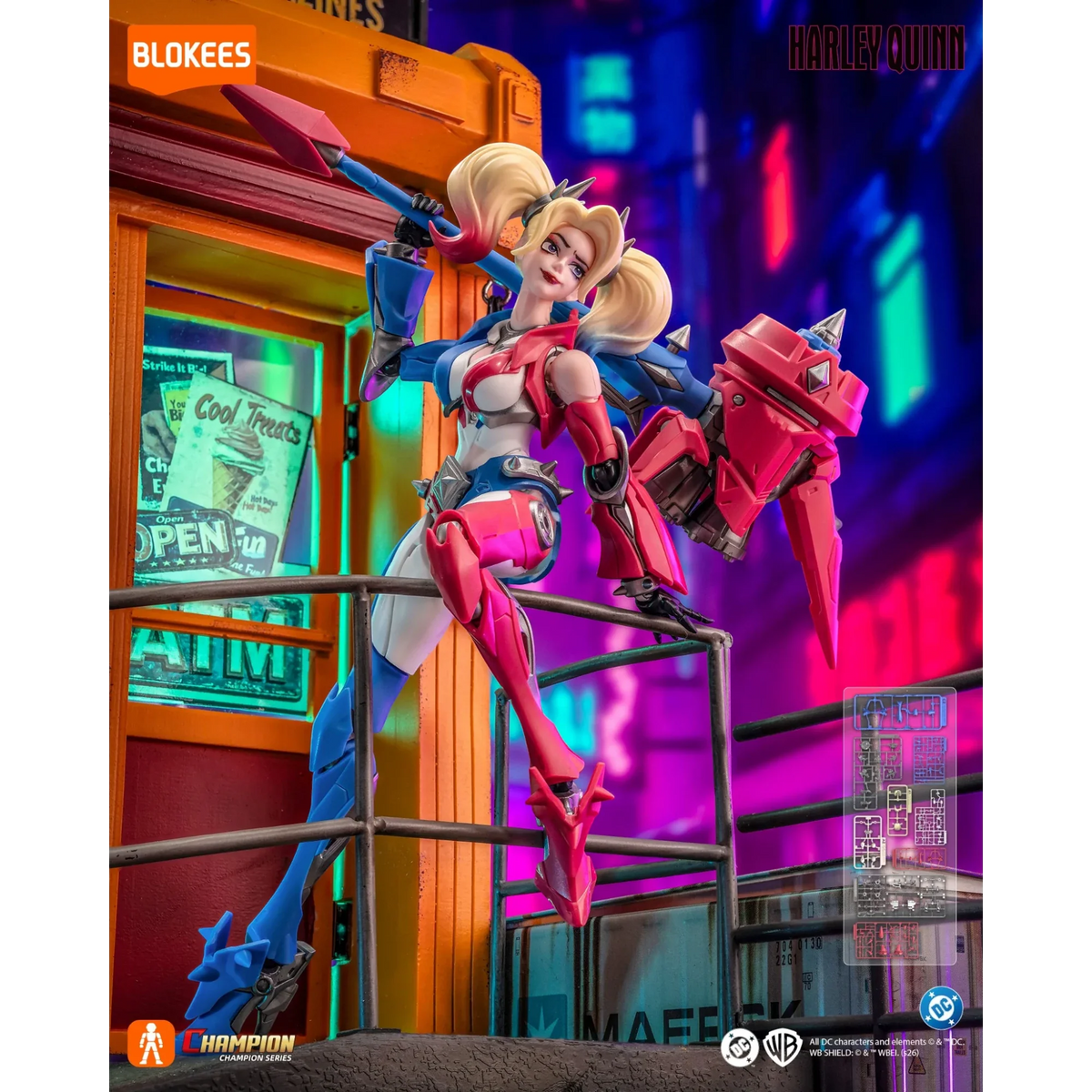 Harley Quinn bewegliches Modellbauset - Blokees
