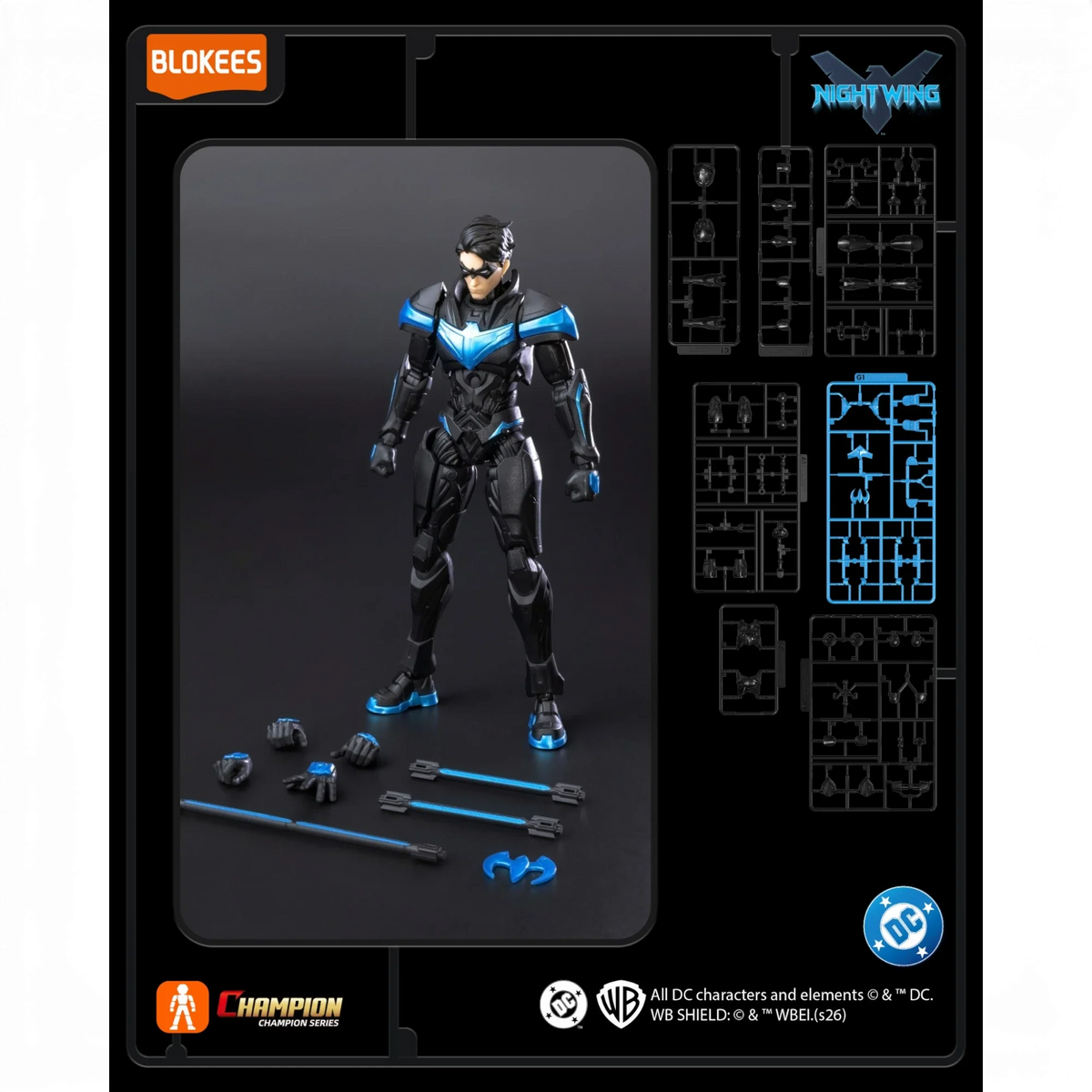 Nightwing beweegbare modelkit - Blokees