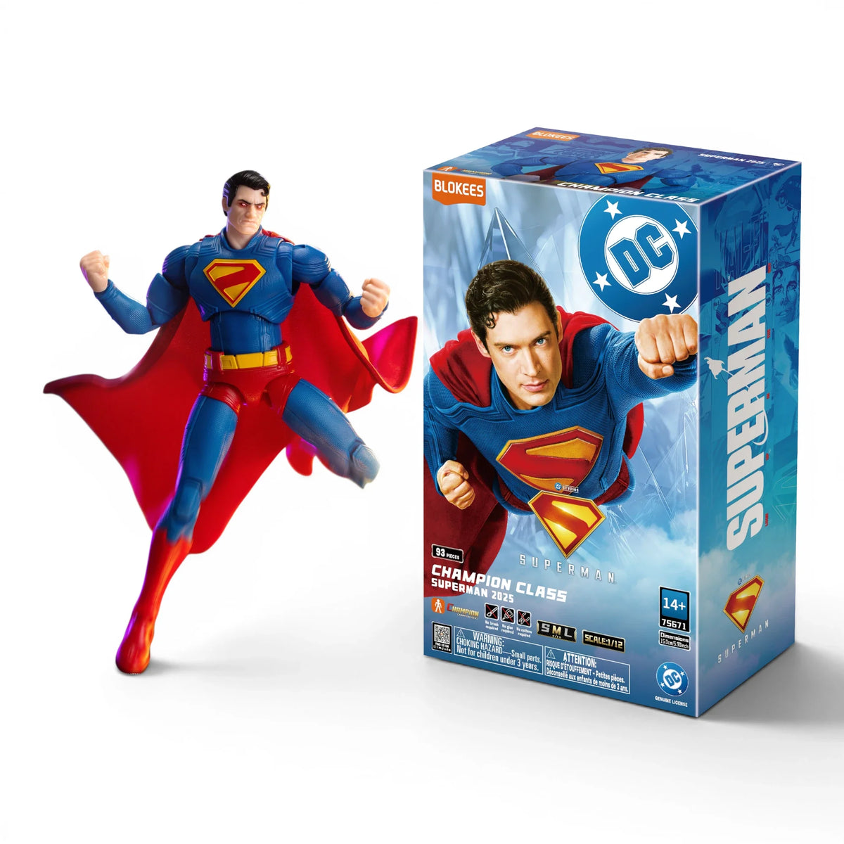 Superman (2025) bewegliches Modellbauset - Blokees