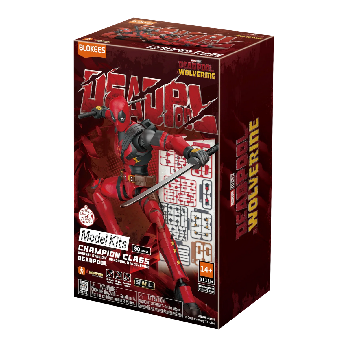Deadpool Articulated Model Kit - Blokees