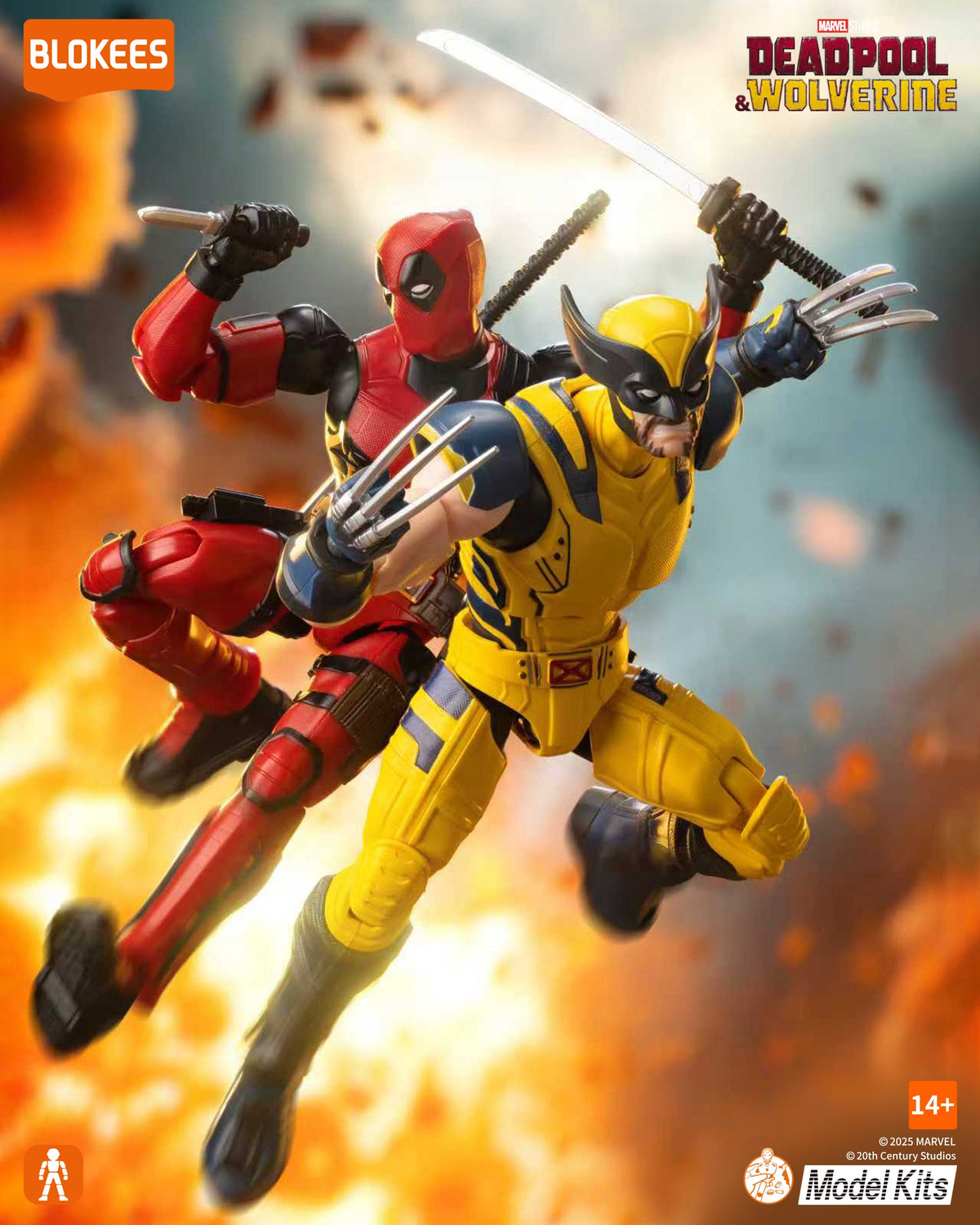 Deadpool Articulated Model Kit - Blokees