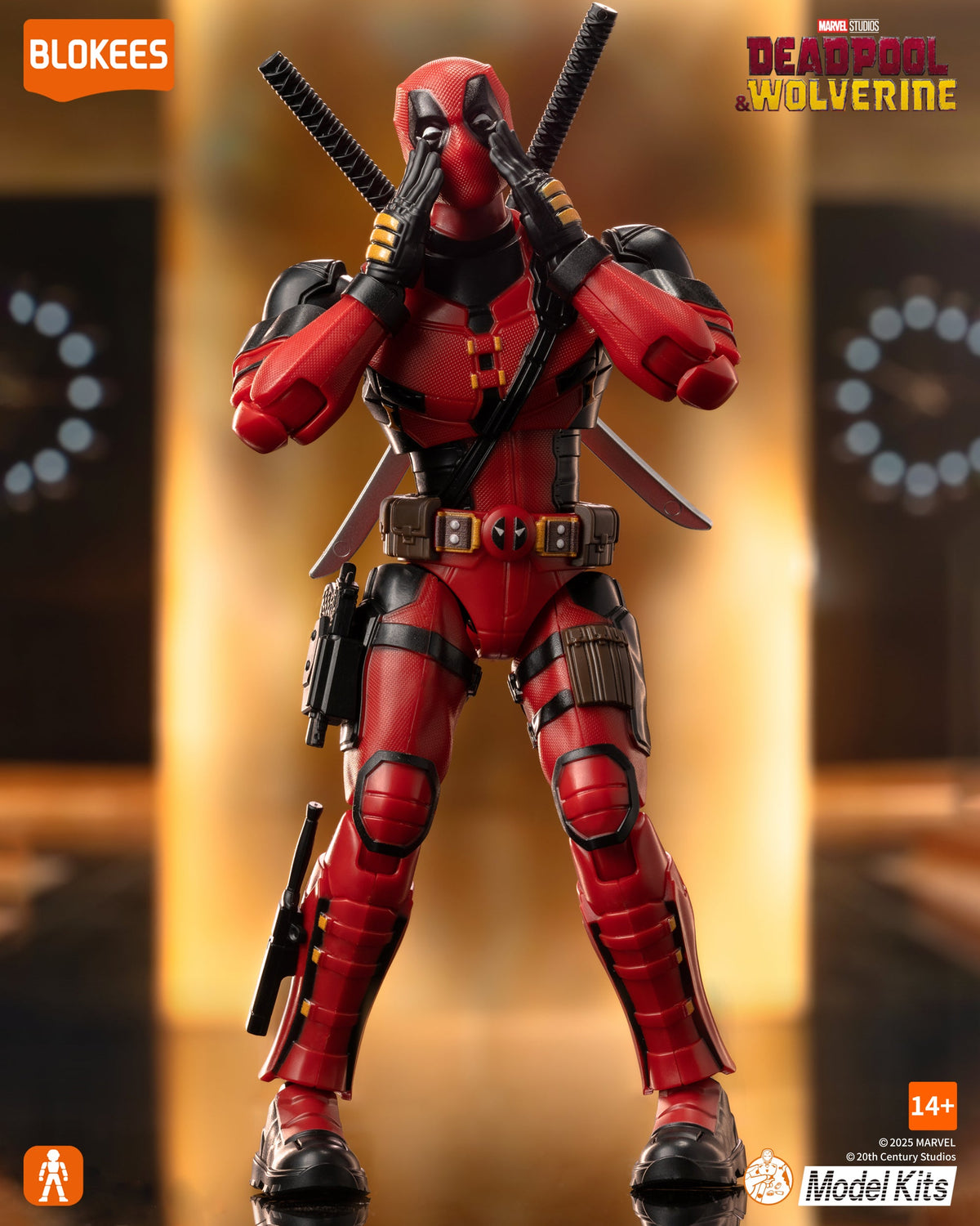 Deadpool Articulated Model Kit - Blokees