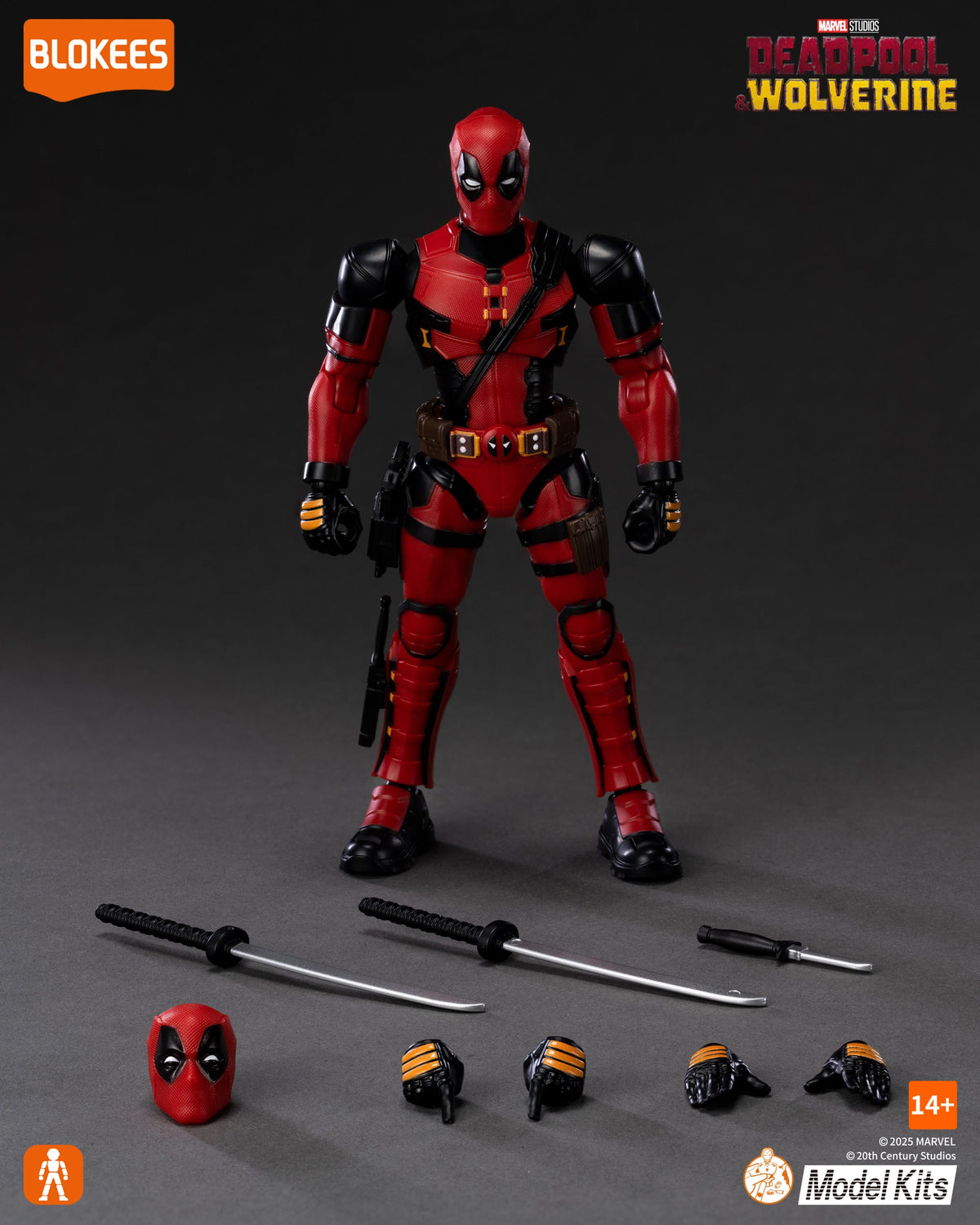 Deadpool Articulated Model Kit - Blokees