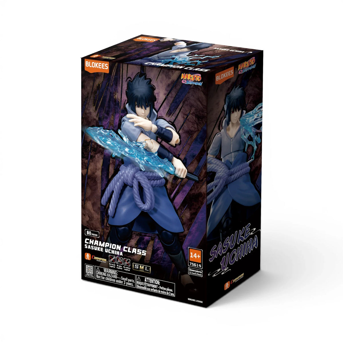 Naruto Sasuke Uchiha Articulated Model Kit - Blokees