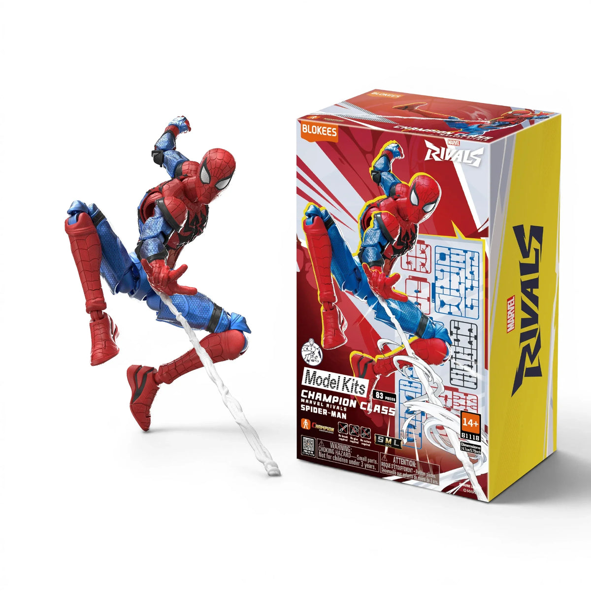 Marvel Rivals Spider-Man Articulated Model Kit - Blokees
