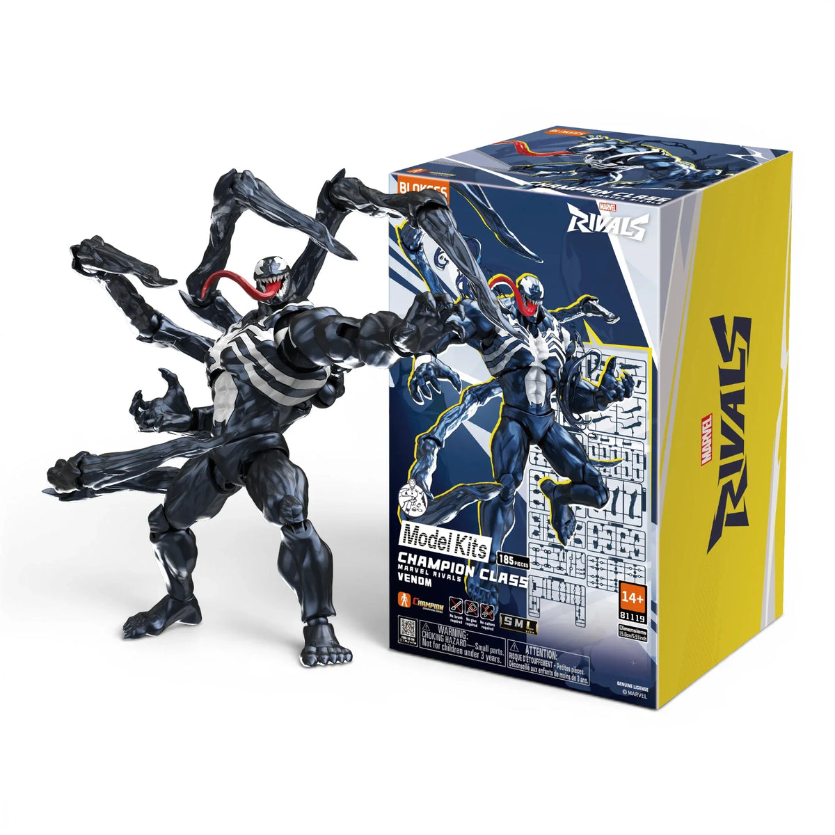 Marvel Rivals Venom Articulated Model Kit - Blokees