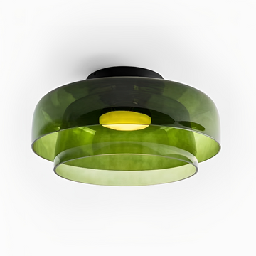 Stylish Green Glass Pendant Light | Modern Ceiling Lamp for Home