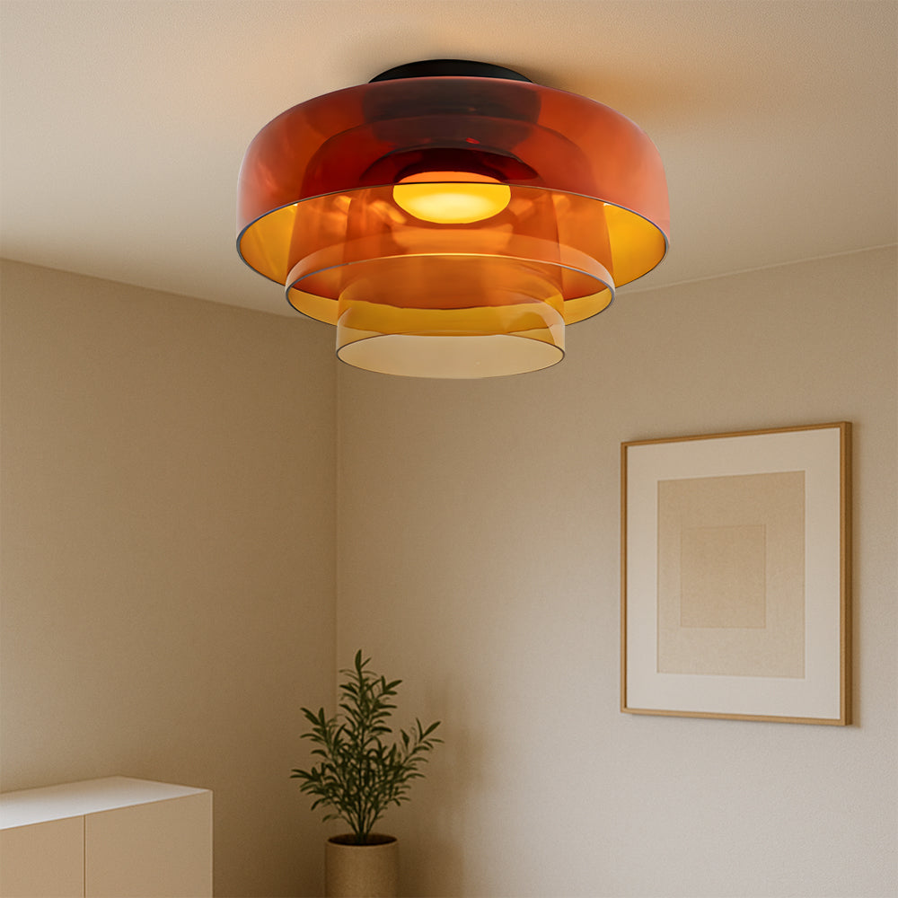 Stylish Green Glass Pendant Light | Modern Ceiling Lamp for Home
