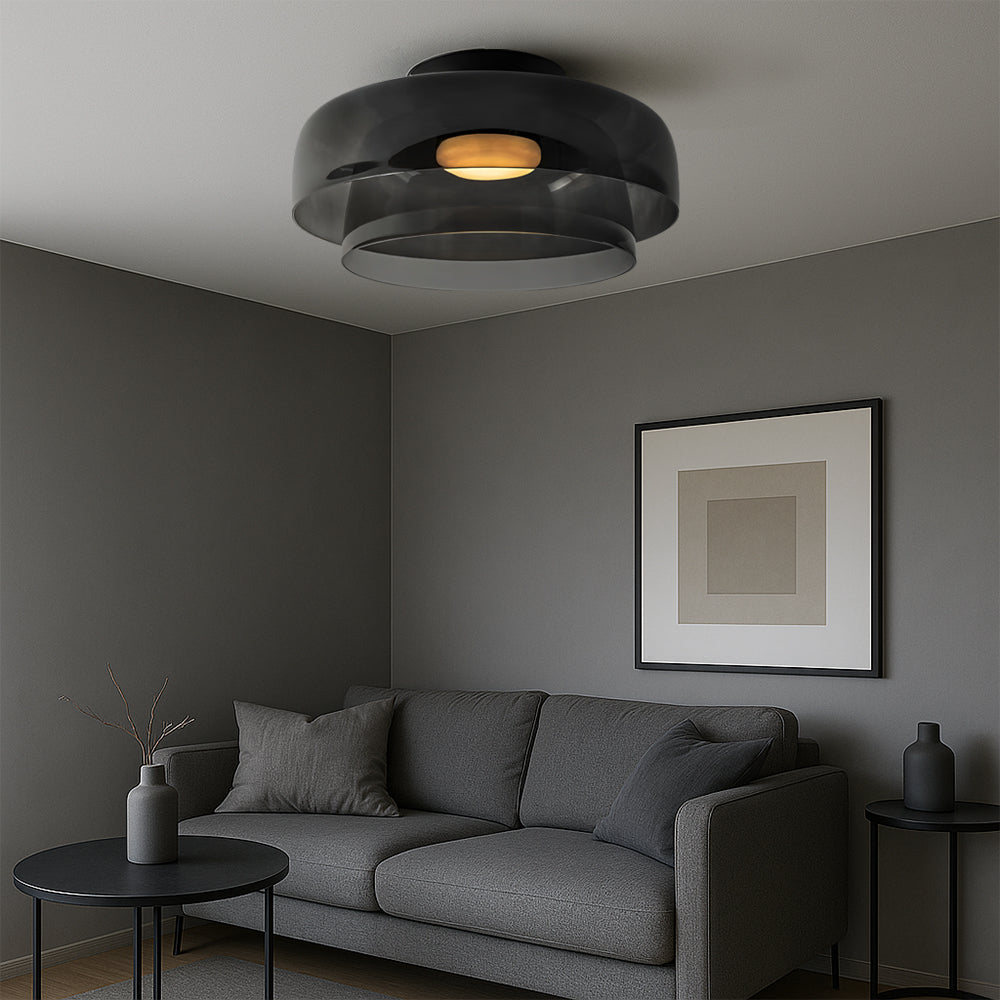 Stylish Green Glass Pendant Light | Modern Ceiling Lamp for Home