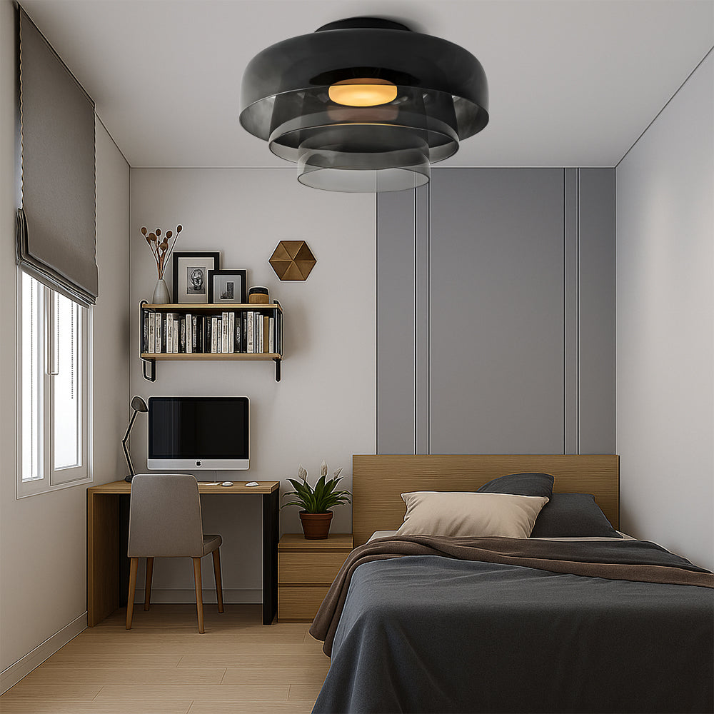 Stylish Green Glass Pendant Light | Modern Ceiling Lamp for Home