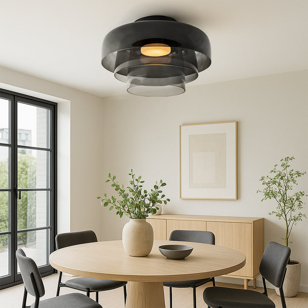 Stylish Green Glass Pendant Light | Modern Ceiling Lamp for Home