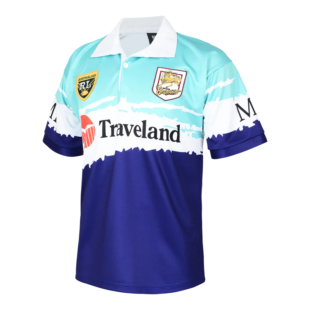 Maillot rétro 1995 des Brisbane Broncos Sevens