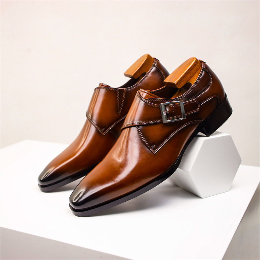 Valente | Men’s Italian Leather Monk Strap Footwear