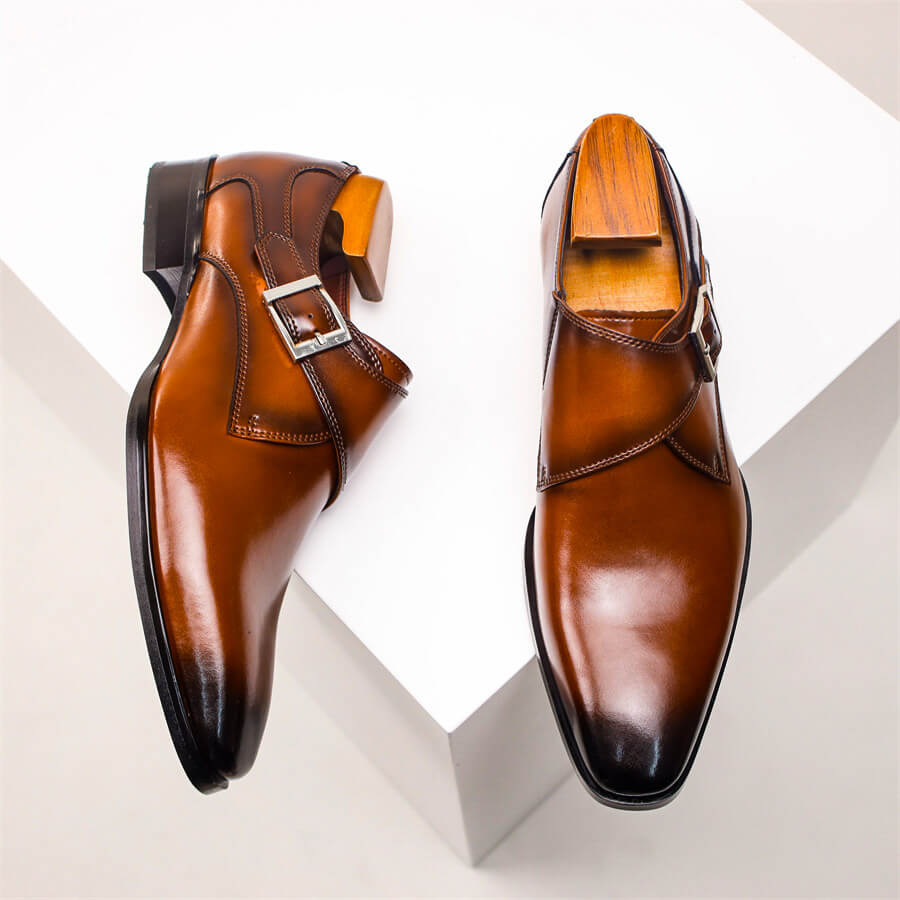 Valente | Men’s Italian Leather Monk Strap Footwear