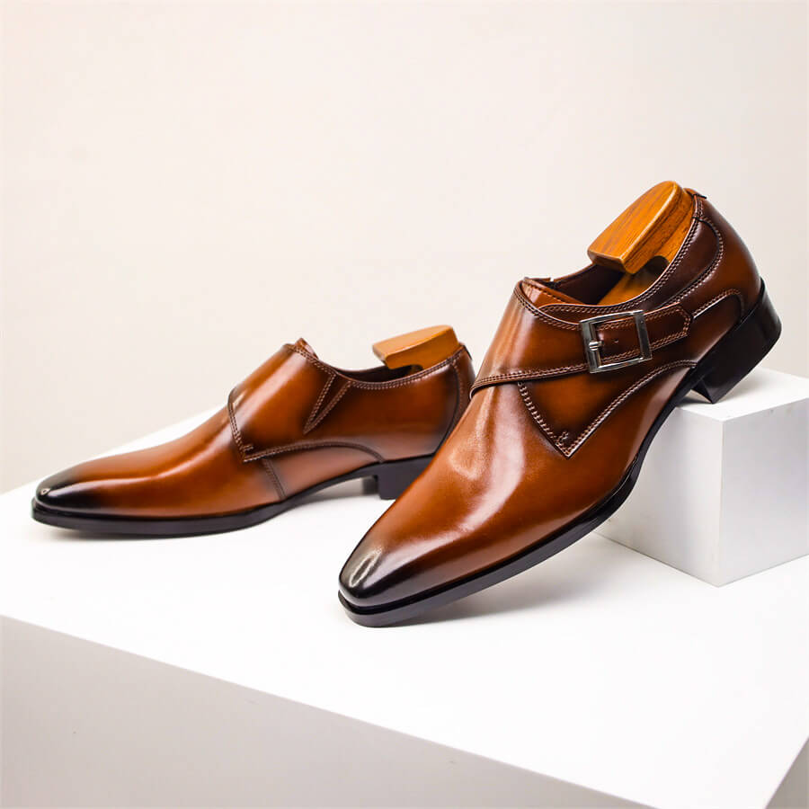 Valente | Men’s Italian Leather Monk Strap Footwear
