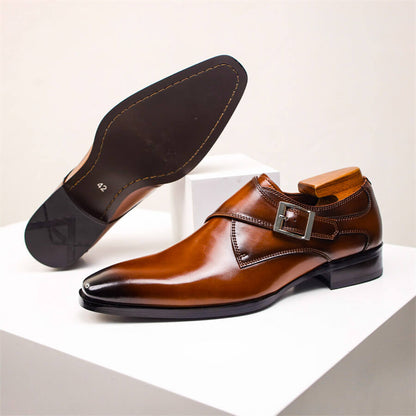 Valente | Men’s Italian Leather Monk Strap Footwear