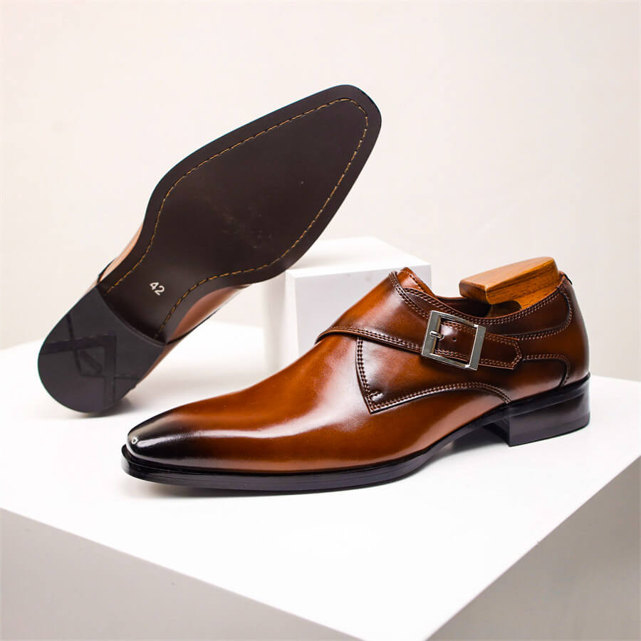 Valente | Men’s Italian Leather Monk Strap Footwear