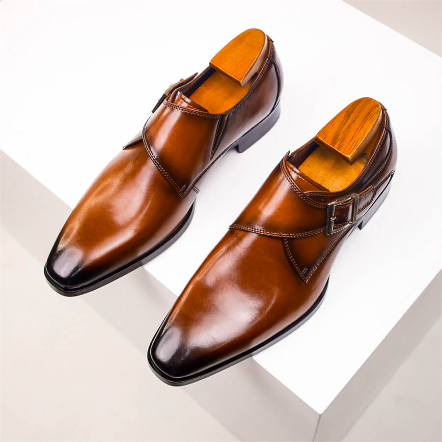 Valente | Men’s Italian Leather Monk Strap Footwear