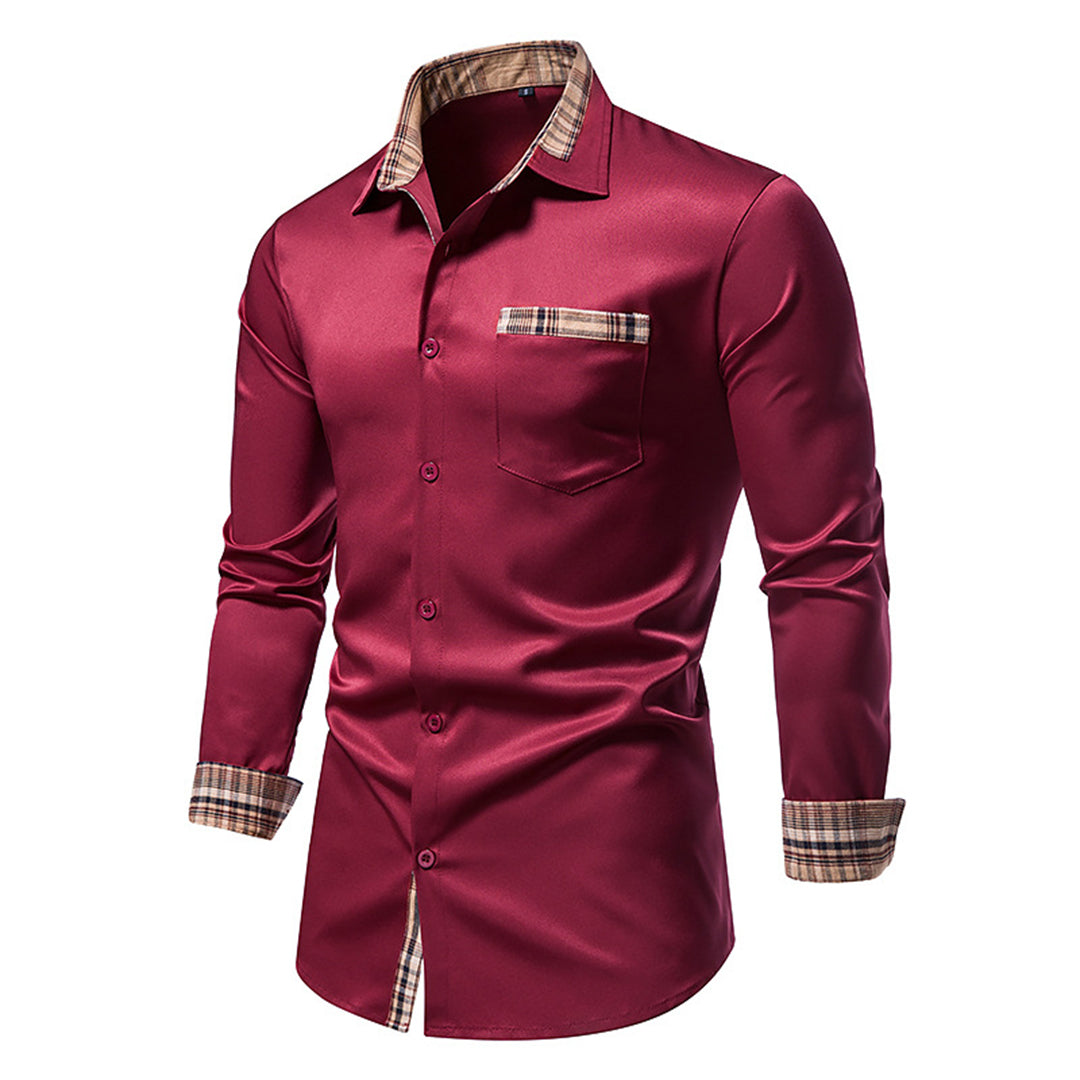 Noah - Casual Long Sleeve Shirt with Buttons and Pockets