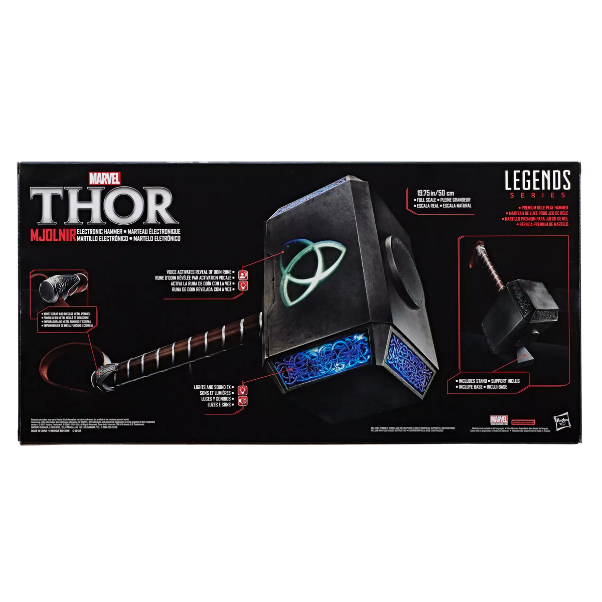 Marvel Legends Mjolnir Electronic Roleplay Hammer - Thor Replica