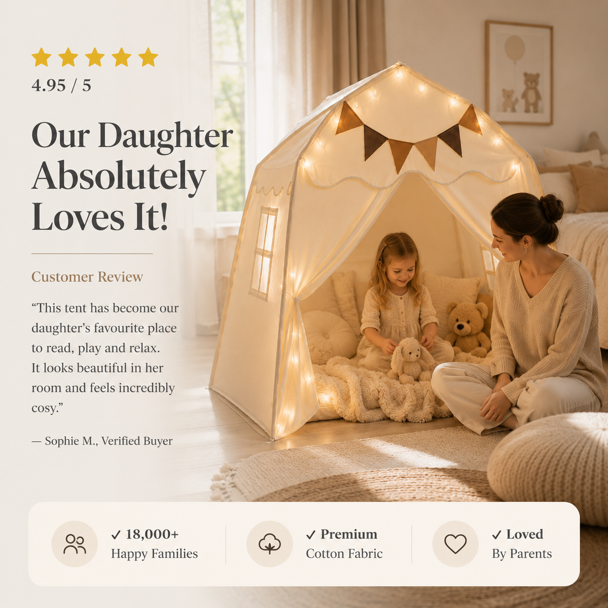 Children’s Play Tent – Indoor & Outdoor Kids Playhouse