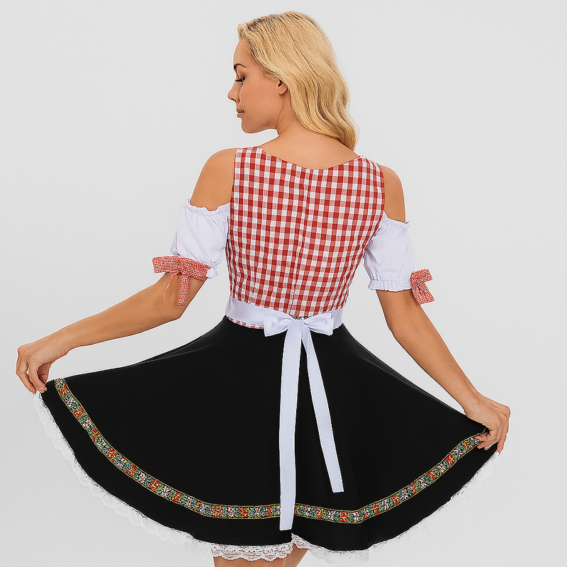 Robe pour femme avec motif floral en zigzag