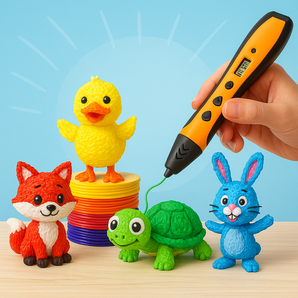 3D Printing Pen for Kids & Beginners – PLA/ABS Compatible Drawing Pen