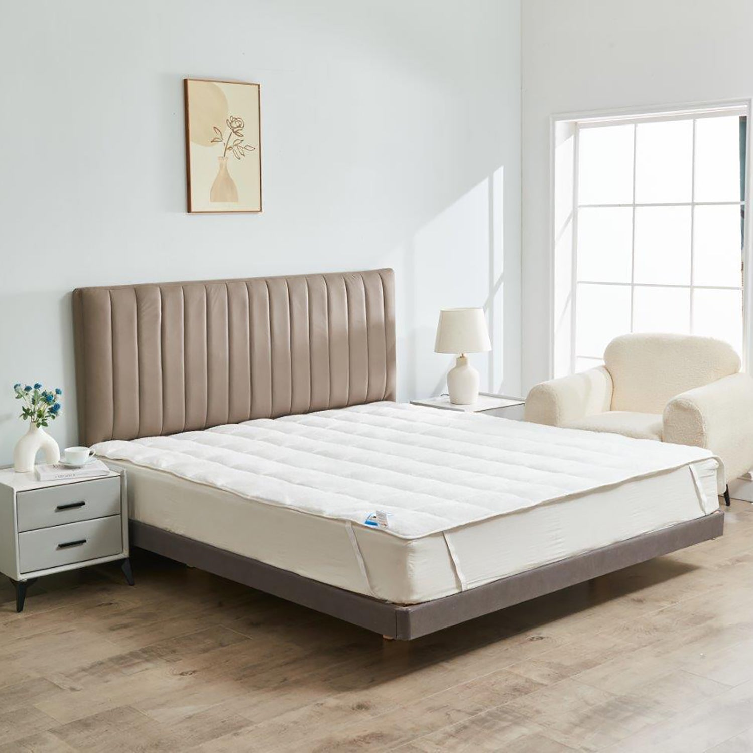 Premium Memory Foam Mattress Topper for Extra Comfort & Support