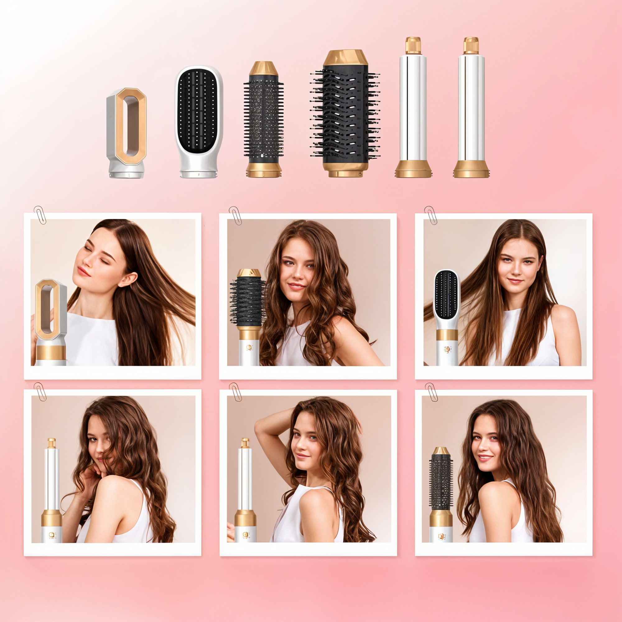 5-in-1 Hair Dryer Styler | Ionic Technology with Multiple Attachments