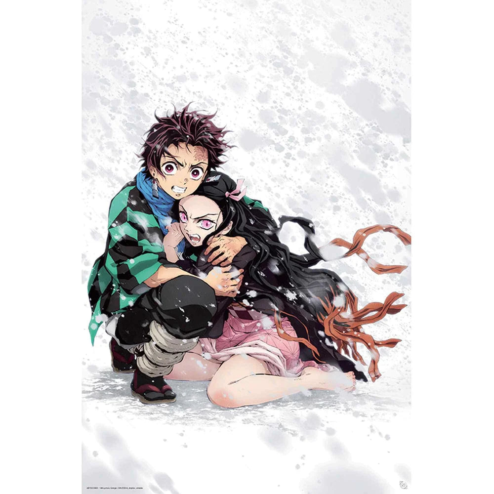 Demon Slayer Tanjiro & Nezuko Snow Maxi Wall Poster - 61 x 91.5 cm