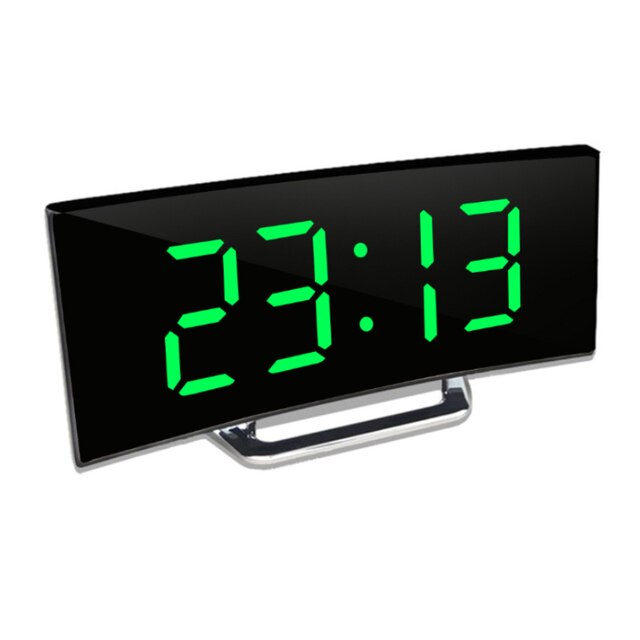 LED-Spiegelwecker mit automatischer Dimmung, Schlummerfunktion und Temperaturanzeige