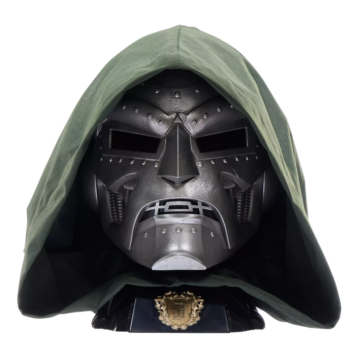 Marvel Legends Doctor Doom Helmet with Hood and Display Stand