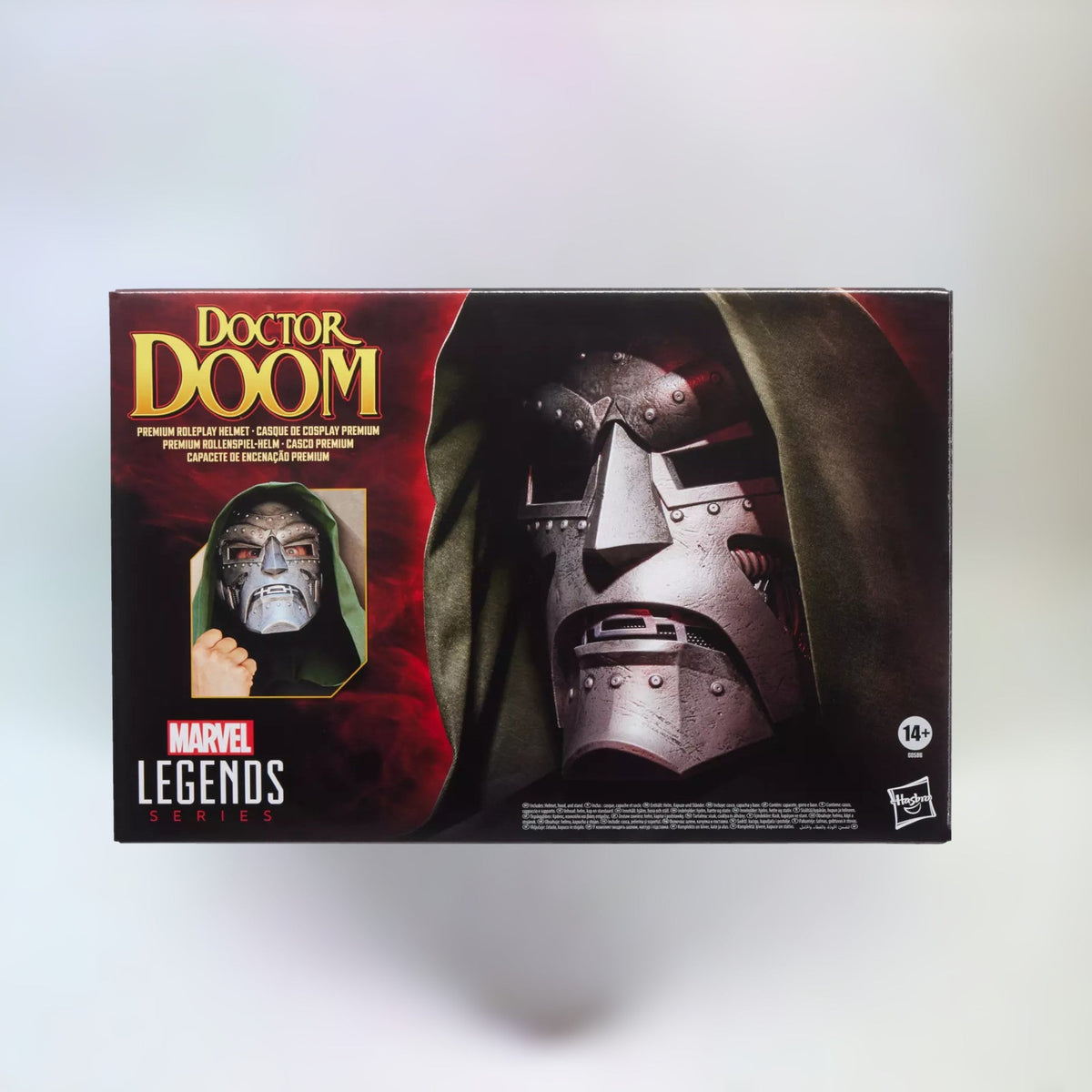 Marvel Legends Doctor Doom Helmet with Hood and Display Stand