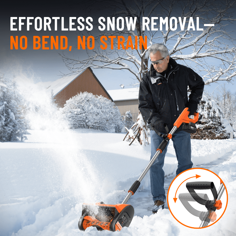 Electric Snow Shovel Cordless Battery Powered Snow Blower