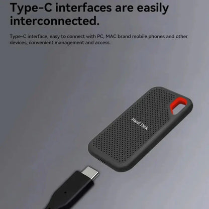 External Hard Drive Travel-Friendly Metal High Speed Data Storage Drive