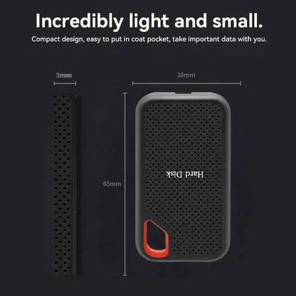 External Hard Drive Travel-Friendly Metal High Speed Data Storage Drive