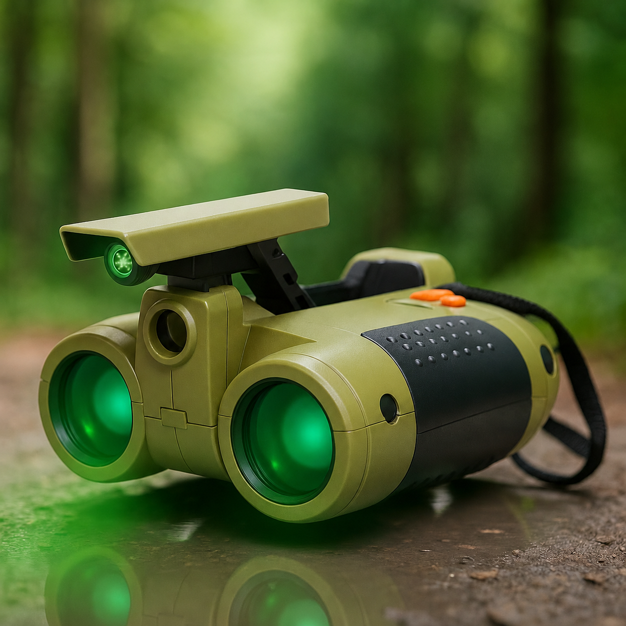 Fernglas für Kinder, 4x30, mit Dämmerungs- und Schwachlichtfunktion - wasserresistentes Outdoor-Entdeckerspielzeug