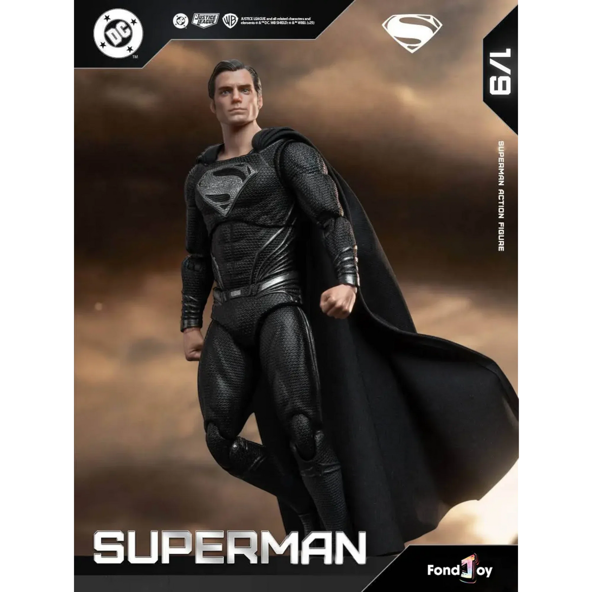 Black Superman Action Figure - FondJoy