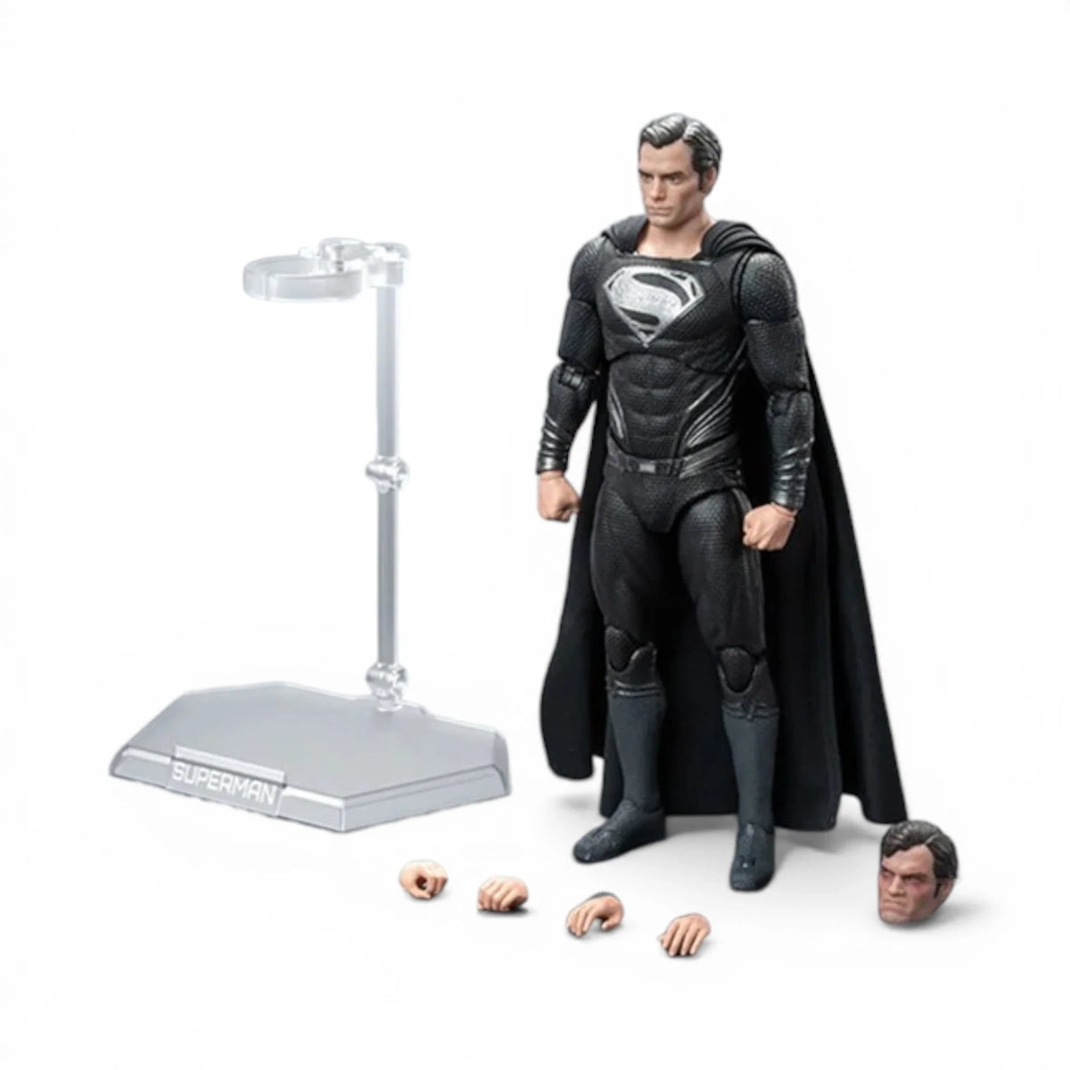 Black Superman Action Figure - FondJoy