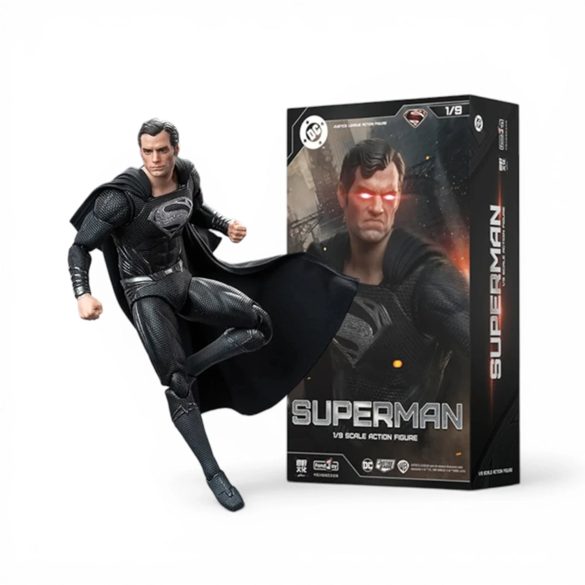 Black Superman Action Figure - FondJoy