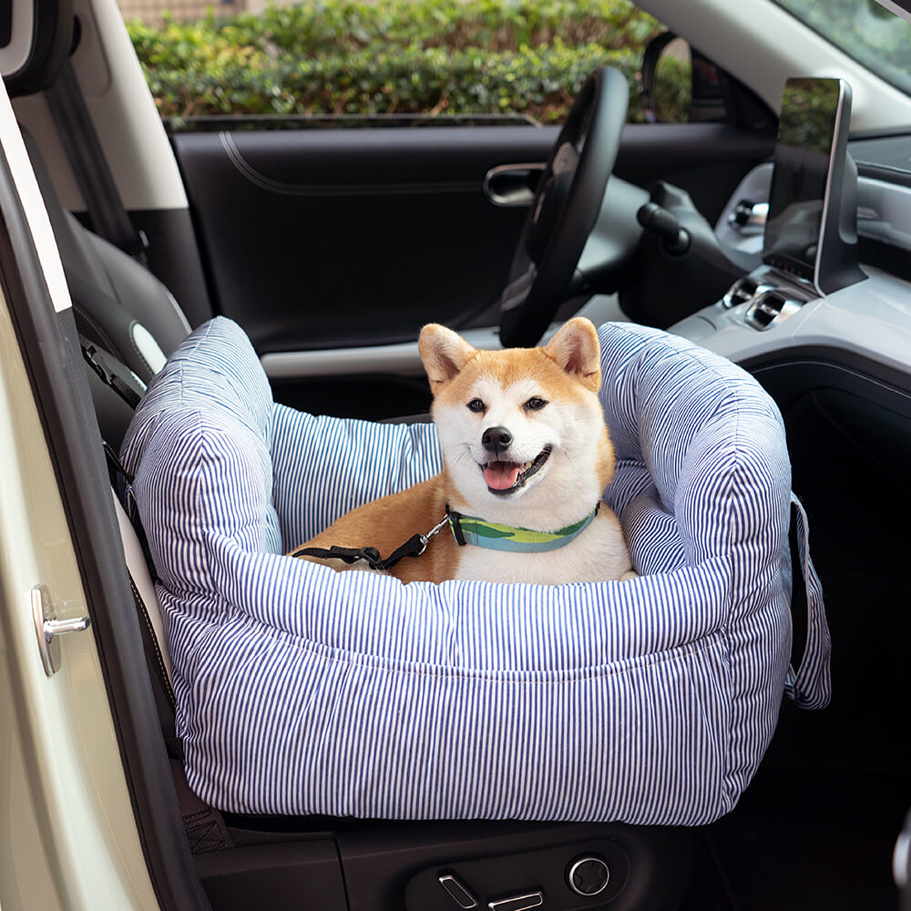 Lit de voyage et siège auto 3-en-1 pour chien avec sangle de transport