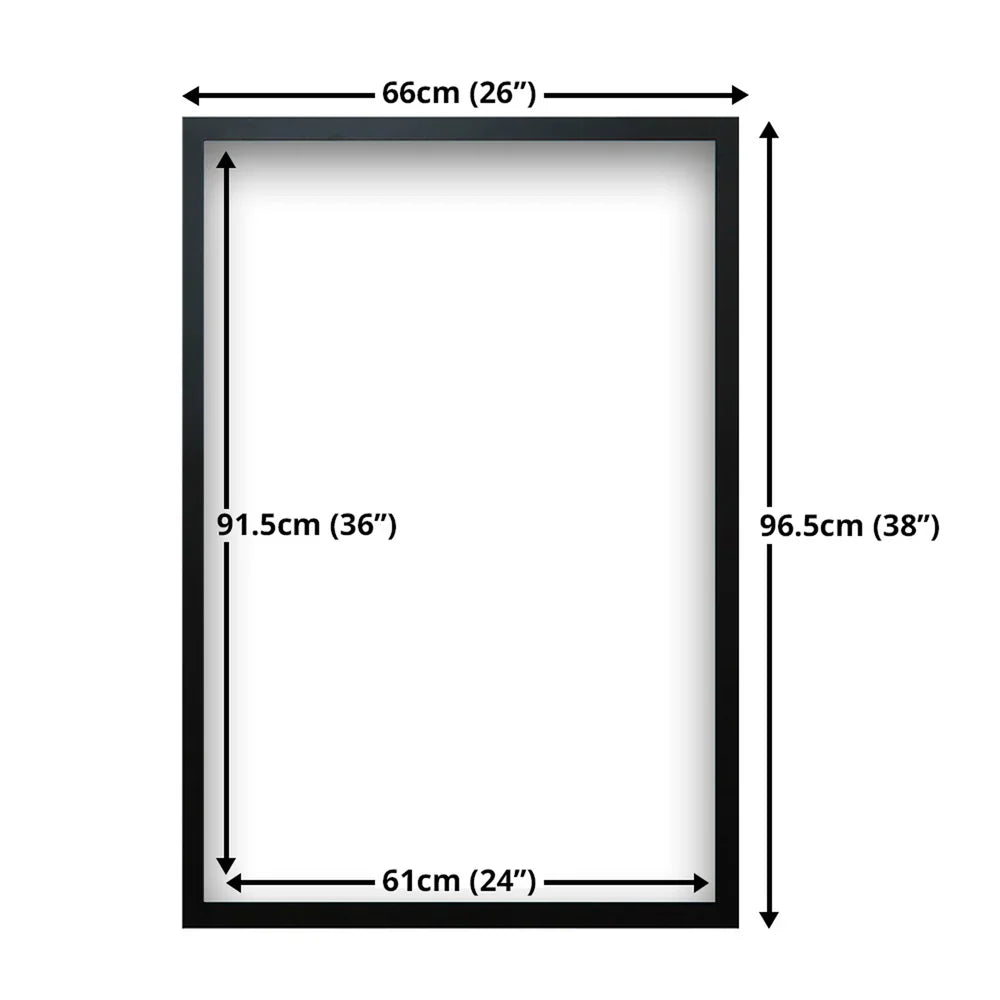 Wooden Maxi Poster Frame 61 x 91.5 cm - Black