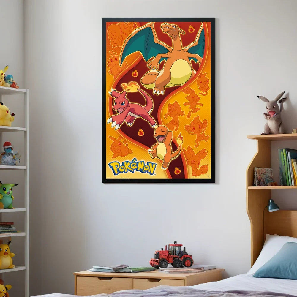 Pokémon Feuer-Typ Maxi-Wandposter - 61 x 91.5 cm