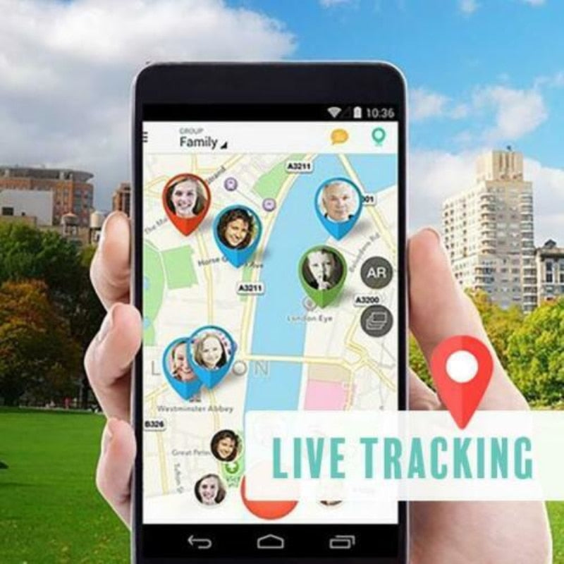 Mini traceur GPS avec localisation en temps réel, alertes SOS et alertes de géorepérage