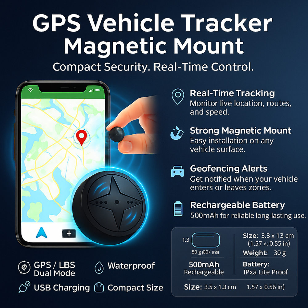 GPS Vehicle Tracker Magnetic Mount