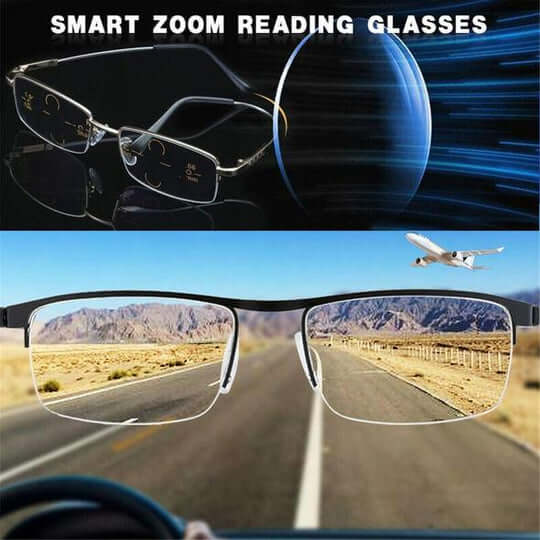 Progressive multifokale Lesebrille mit Antireflex- und UV-Schutz